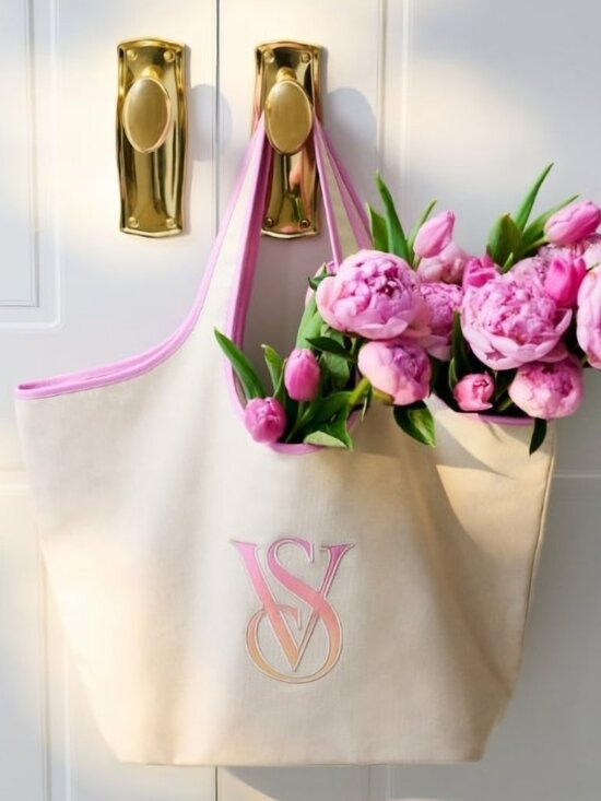 Victoria's Secret Handbags - Victoria's Secret Ombré Monogram Logo Tote Bag